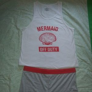 "Off Duty Mermaid" sleepware set never worn